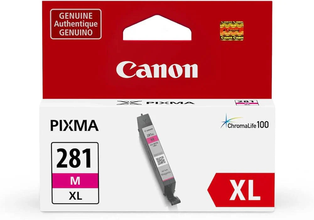 New, Pre-Owned - Canon 281XL High Yield  Magenta Ink Cartridge, CLI-281XL