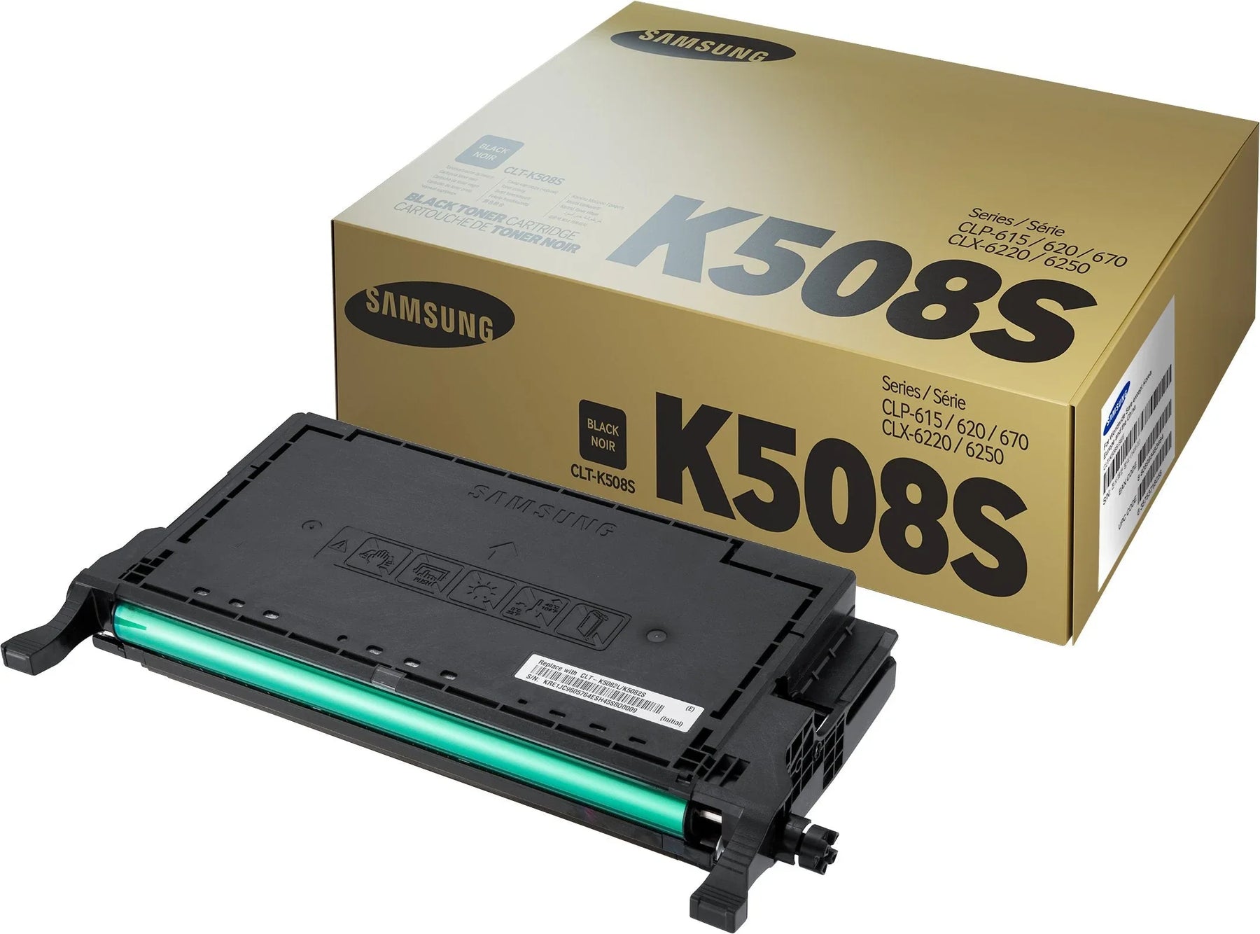 New, Pre-Owned - Samsung K508S Standard Yield Black Toner Cartridge, CLT-K508S