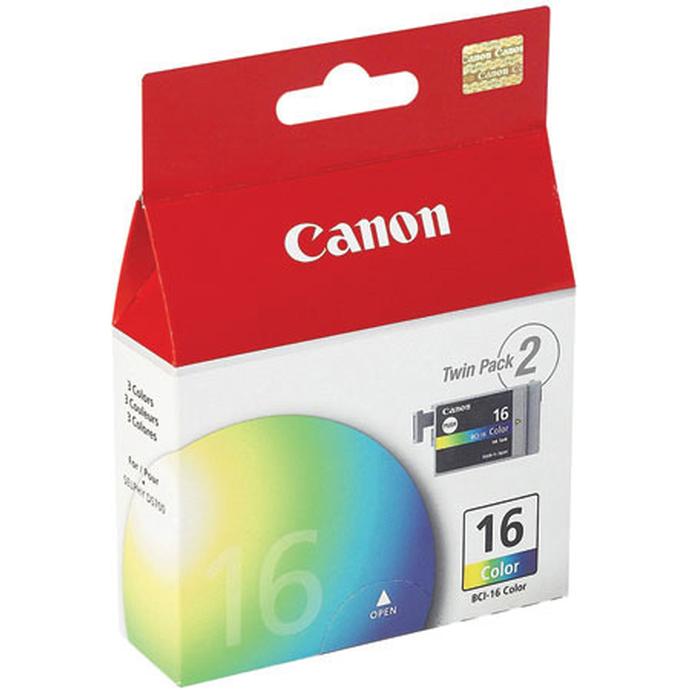 New, Pre-Owned - Canon BCI-16 Color Ink Cartridge-2 Pack