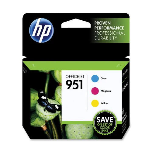 New, Pre-Owned - HP 951 Standard Yield Tri-color Ink Cartridge, CR314FN - (3 Pack)
