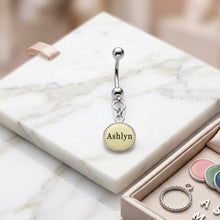 Custom Glow in the Dark Personalized Name Dangle Belly Ring