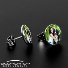 Custom Full Color Photo Stud Earrings