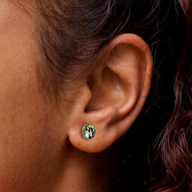 Custom Full Color Photo Stud Earrings