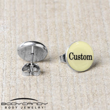 Custom Personalized Glow in the Dark Stud Earrings