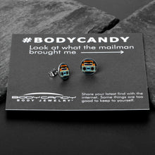 Retro Boombox Stud Earrings by Onyx O