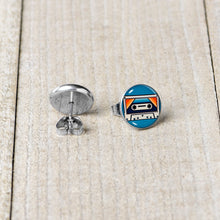 Retro Cassette Tape Stud Earrings by Onyx O
