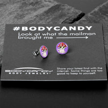 Polka Dot Mushroom Hat Cat Stud Earrings by Onyx O