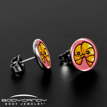 Quaso Croissant Stud Earrings by Onyx O