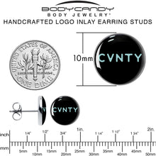 Phrase Logo CVNTY Stud Earrings by Onyx O