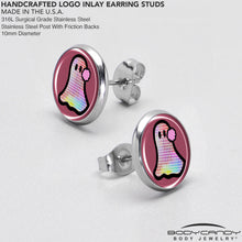Disco Spirit Ghost Stud Earrings by Onyx O