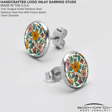 Blossom Creation Wildflower Flowers Stud Earrings by Onyx O