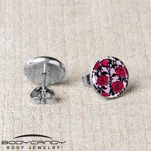 Blossom Creation Floral Love of Roses Stud Earrings by Onyx O