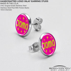 Pink JOMO Stud Earrings by Onyx O