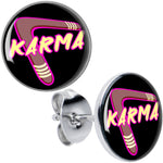 Karmic Boomerang Stud Earrings by Onyx O