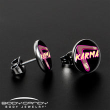 Karmic Boomerang Stud Earrings by Onyx O