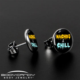 Nachos and Chill Stud Earrings by Onyx O