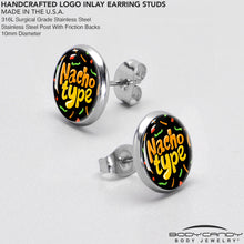 Nacho Type Stud Earrings by Onyx O