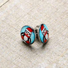 Snowfall Holiday Penguin Stud Earrings by Onyx O