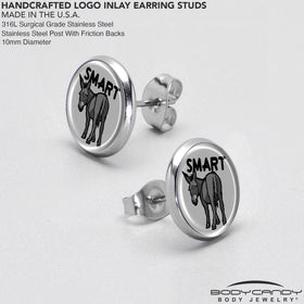 Donkey Smart Ass Stud Earrings by Onyx O