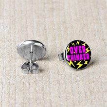 Over Thinker Impact Stud Earrings by Onyx O
