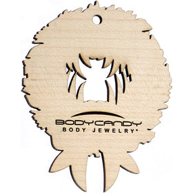 Wood Holiday Vampire Wreath Christmas Ornament