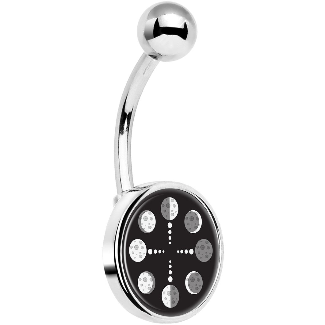 Phases of the Moon Belly Ring