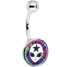 Star Tie Dye Alien Belly Ring
