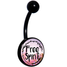 Free Spirit Black Belly Ring