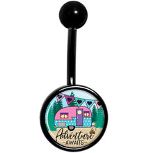 Adventure Awaits Camper Black Belly Ring