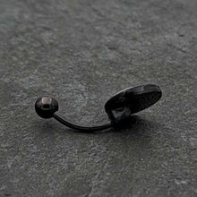 Black Glow in the Dark Radioactive Belly Ring by Onyx O