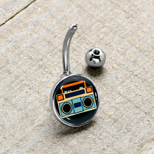 Retro Boombox Belly Ring by Onyx O