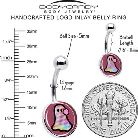 Disco Spirit Ghost Belly Ring by Onyx O