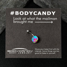 Rainbow Sea Floating Flamingo Belly Ring by Onyx O