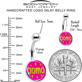 Pink JOMO Belly Ring by Onyx O