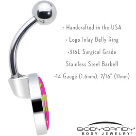Pink JOMO Belly Ring by Onyx O