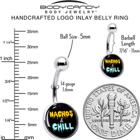 Nachos and Chill Belly Ring by Onyx O