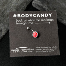 Holiday Peppermint Candy Belly Ring