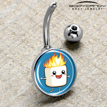 Burning Marshmallow Belly Ring by Onyx O