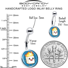 Burning Marshmallow Belly Ring by Onyx O