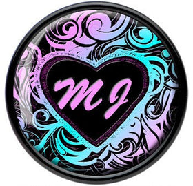 Custom Tribal Initial Acrylic Personalized Saddle Plug - buy 2 for a pair
