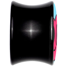 Black Acrylic Heartbreak Bandaged Heart Double Flare Plug Set by Onyx O
