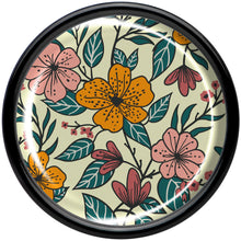 Blossom Creation Wildflower Flowers Black Acrylic Saddle Plug Set by Onyx O