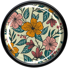 Blossom Creation Wildflower Flowers Black Acrylic Saddle Plug Set by Onyx O