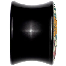 Blossom Creation Wildflower Flowers Black Acrylic Saddle Plug Set by Onyx O