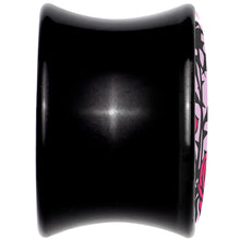 Blossom Creation Floral Love of Roses Black Acrylic Saddle Plug Set by Onyx O
