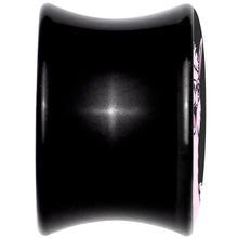 Pink Happy Llama Black Acrylic Saddle Plug Set 8mm to 20mm by Onyx O