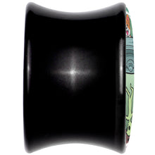 0G Reverse Alien UFO Abduction Black Acrylic Saddle Plug Set by Onyx O