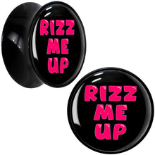 RIZZ ME UP Black Acrylic Saddle Plug Set by Onyx O
