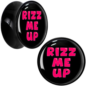 RIZZ ME UP Black Acrylic Saddle Plug Set by Onyx O