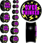 Over Thinker Impact Black Acrylic Saddle Plug Set by Onyx O